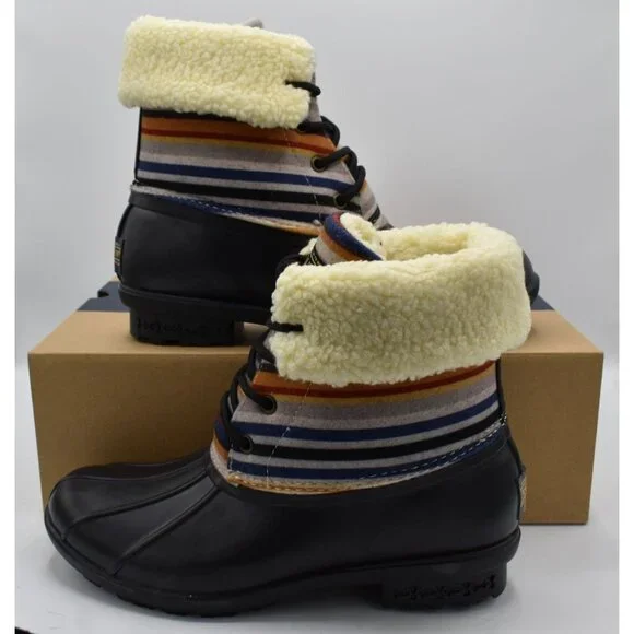 Pendleton Womens Size 9 Bridger Strip Mid Waterproof Insulated Duck Boots Shoes - Picture 3 of 11